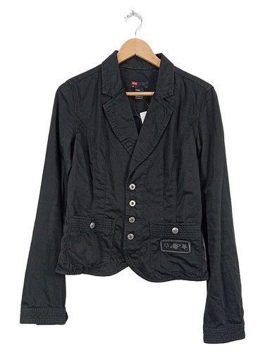 Diesel giacca jeans donna nera - jeans,