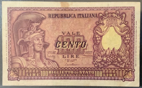 1951 italy paper money - italy,