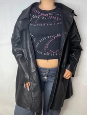 trench cappotto vintage nero