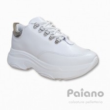 Sneakers 20002 pelle bianco