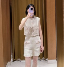 Sandro Tweed canotta a quadri