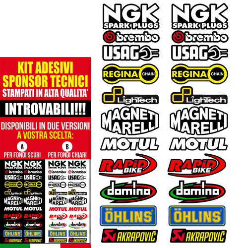 Adesivi stickers kit pz - 22,