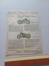 Zundapp KS 601 - DB 202 H 1951 depliant italiano originale