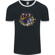 Gatto & Cane Rock Band Musica Chitarra Batteria Uomo Ringer Fotl