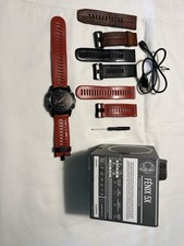 Garmin fenix 5X Sapphire 51mm Cassa Grey Black, Cinturino Rosso