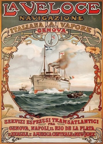 Poster viaggio spedizione - da,