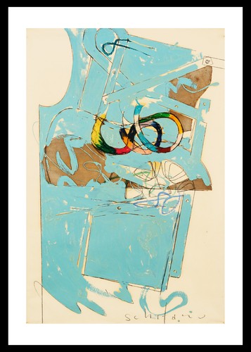 Mario schifano serigrafia - schifano- ,
