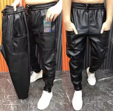 Pantalone uomo pelle vita