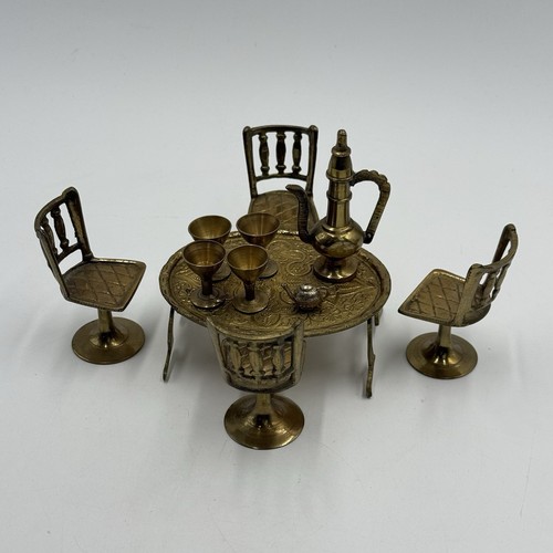 Set pranzo vintage ottone - set,