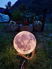 Lampada Luna 3D con Cavo e