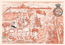 CARTOLINA MILITARE ,SOMMERGIBILISTI - RSM CALVI - ILL. PARDUCCI - PUBLICARD