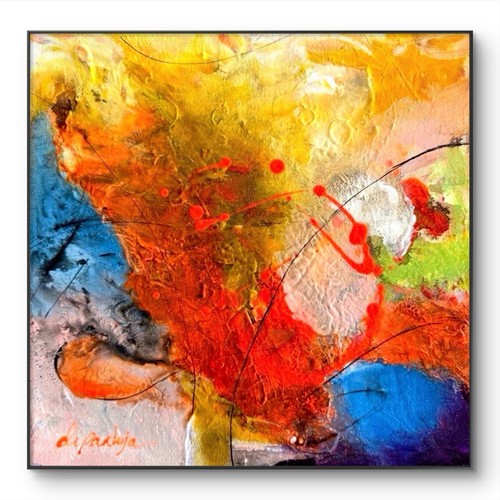 Arte astratta originale 10x10 - astratta,