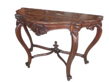 Console in noce Luigi Filippo - epoca 1850 ca - consolle