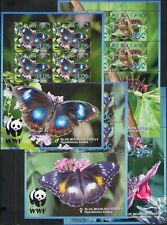 Aitutaki 2008 WWF Luna Blu Farfalla Farfalle Insetti Natura 4 x m/s MNH