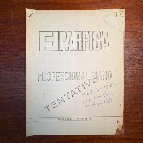 Vintage farfisa pianoforte - vintage,