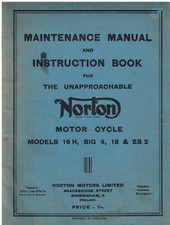 Norton model 16h big es2 - 16h,