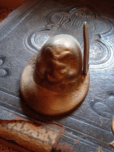 Cappello alpini ottone fregio