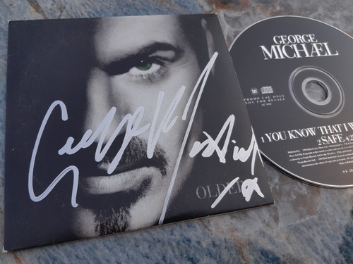 George michael autograph - george, cd