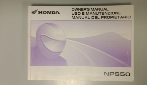 Uso manutenzione honda nps50 - uso,