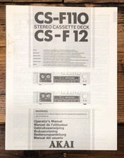 Akai CS-F110 CS-F12