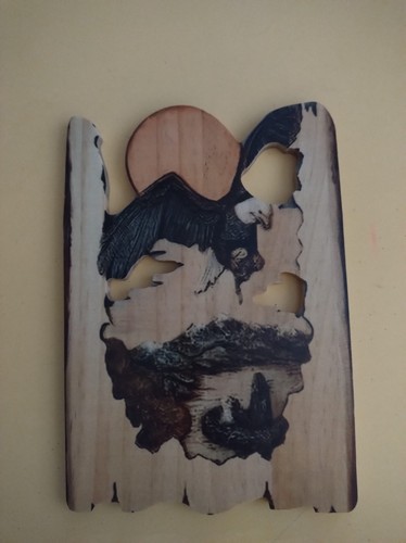 Scultura aquila legno - scultura,