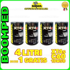 4 LITRI OLIO MOTORE MOTO 4T BARDAHL XT4-S C60 10w50 FULLERENE POLARPLUS 04BD53