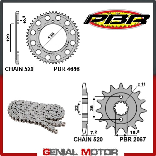 Ek2546 kit catena corona - kit,