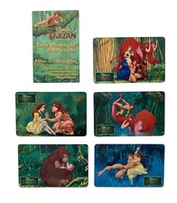 *HH* 5 Schede Scheda Telefonica Phone card Walt Disney Tarzan Carte Telefoniche