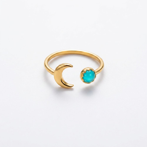 Anello oro luna - anello,