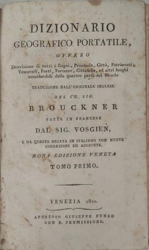 Dizionario geografico - dizionario,