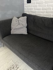 divano 3 posti Valentini 250 X 90 In Tessuto Sfoderabile Grigio Affare