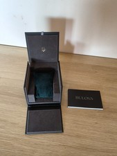 BULOVA Vintage Watch Box Scatola per orologio + Garanzia Warranty 