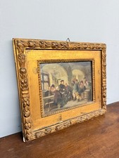 Antico dipinto ad olio su
