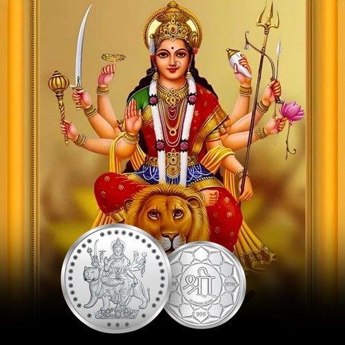 Moneta durga argento - moneta, in