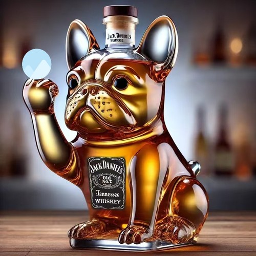 Bottiglia divertente bulldog - bottiglia,