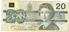 Banconota da 20 dollari 1991