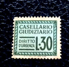 1945 ITALY REVENUE MARCHE  BOLLO  SPLENDIDA MARCA CASELLARIO GIUDIZIARIO L.2 Nva