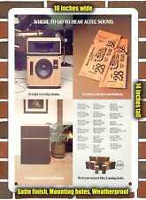Insegna in metallo - Altoparlanti Altec Lansing 1978 - 10x14 pollici