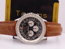 CRONOGRAFO BREITLING NAVITIMER COSMONAUTE 24H A12023 ACCIAIO MANUALE OROLOGIO