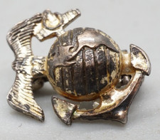 Pre-WWII Gold on Sterling USMC China Marine EGA Home Front Pin by Jay O'Brien