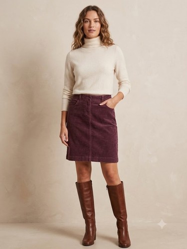 Gonna bordeaux corda - corda, musto
