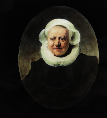 Glass magic lantern slide - magic,