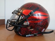 Casco da calcio Texas Tech Red Raiders "Lone Survivor" autentico NCAA di Schutt