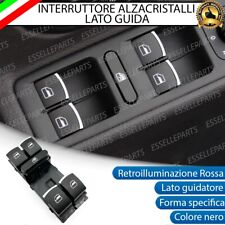 PULSANTIERA ALZACRISTALLI LATO GUIDATORE NERO / CROMATO PER VW GOLF 6