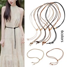 Cintura Da Donna In Morbida Pelle Sottile Accessori Quotidiani Regolabili ☆