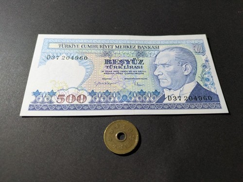 Banconota 500 lire turca - , 1970