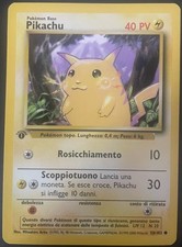 Pikachu 1ª Edizione Set Base 1999  NM - Carta Pokemon - ITALIANO - 58/102