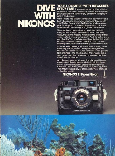 Nikonos iii print 1980 - ad,
