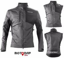 Giacca Acerbis Enduro One Nero Grigio Maniche Staccabili