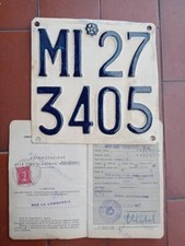 Moto Guzzi Zigolo 98 1957 targa + libretto + certif. origine per collezione